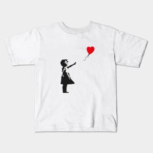 Banksy baloon girl Kids T-Shirt